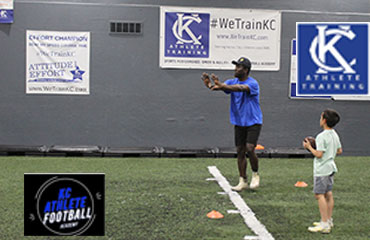 Wide Receiver Football Training part of the Kansas City Football Academy focuses on the techniques needed to play any position that catches the football. This class is highly recommend for all running backs along with wide receivers as this class allows athletes to work on their pass catching techniques and fundamentals. We work every class on an athlete's stance then progress into get offs and using a move to get open. This class is highly recommended for any youth player looking to be successful catching the football on offense being held at the WeTrainKC Sports Performance Kansas City Athlete Training Athletic Facility in Kansas City Missouri
