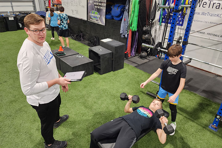 Weightlifting by Kansas City Athlete Training Sports Performance Speed and Agility Training for youth, middle school and high school athletes with group classes and private training along with football academy training in Kansas City Missouri