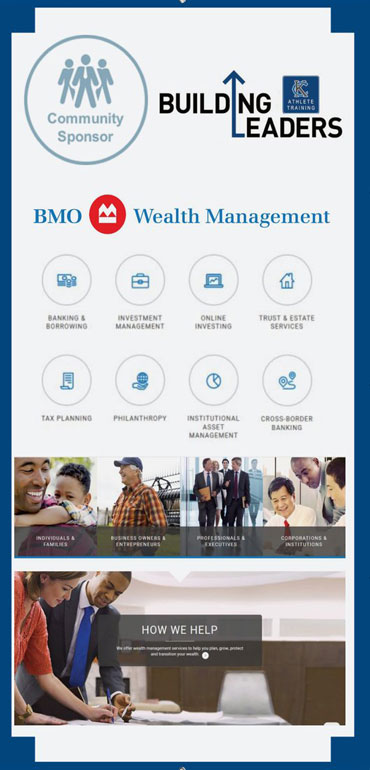 BMO Wealth Managment is a corporate sponsor of Kansas City Athlete Training visit https://www.bmo.com/main/wealth-management