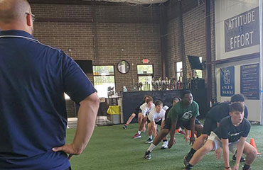 Our Elite Sports Performance Speed and Agility Age Group 3.0 Class Training Class is for athlete going into High School or older in the Greater Kansas City Missouri Metro Area as we have athletes attend from North Kansas City, Kansas City, Smithville, Platte City, Blue Springs, Lee's Summit Richmond, Basehor, Overland Park, and St. Joseph. This class is tailored for athletes needing to perform at a maximum level for high school sports. This is a sports performance class and we will work on foot speed, power and explosion drills, core and stability utilizing weights as well. We use a variety of equipment that most athletes don't normally have access too.  This is a high tempo class so be prepared to sweat and get better.